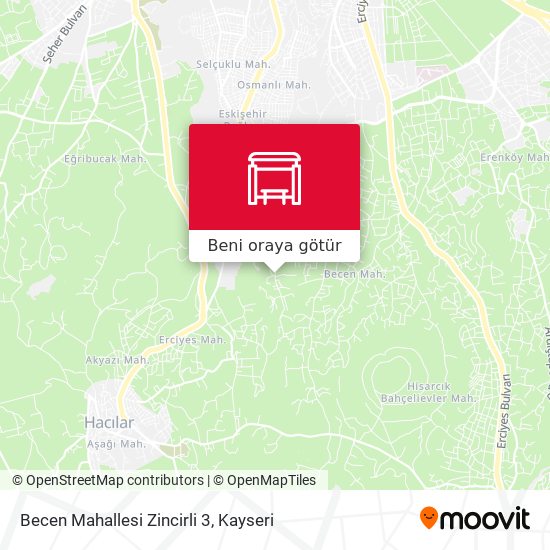 Becen Mahallesi Zincirli 3 harita