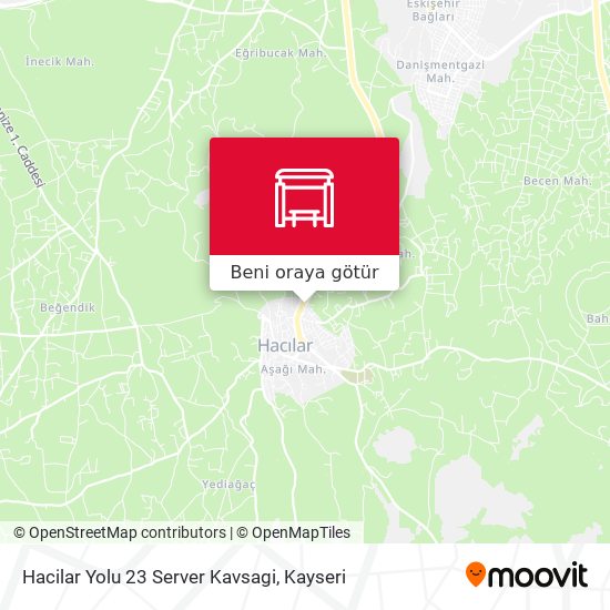 Hacilar Yolu 23 Server Kavsagi harita