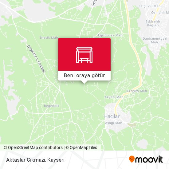 Aktaslar Cikmazi harita