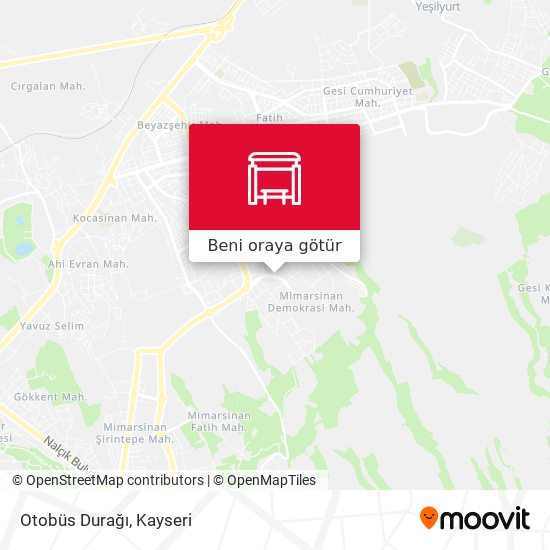 Otobüs Durağı harita