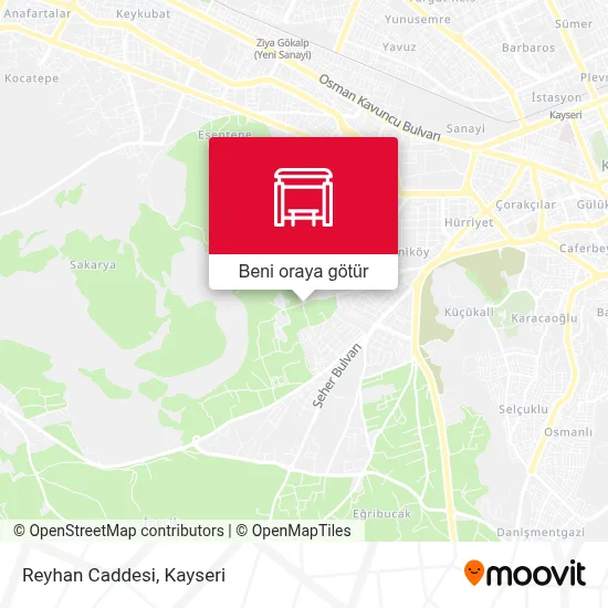 Reyhan Caddesi harita