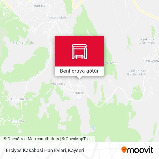 Erciyes Kasabasi Han Evleri harita