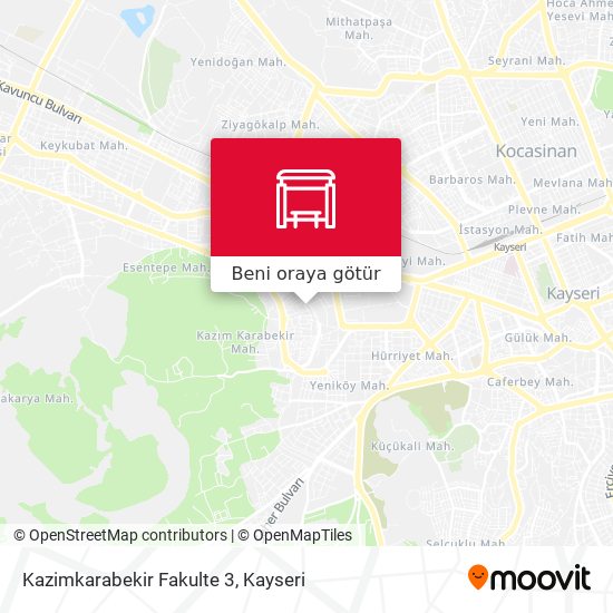 Kazimkarabekir Fakulte 3 harita