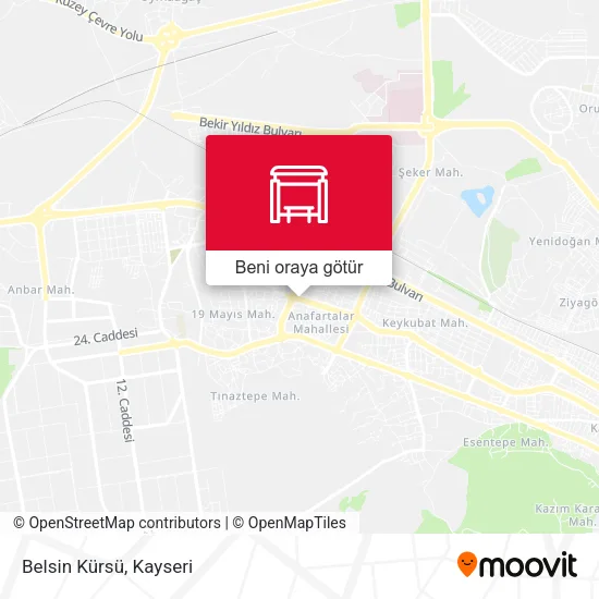 Belsin Kürsü harita