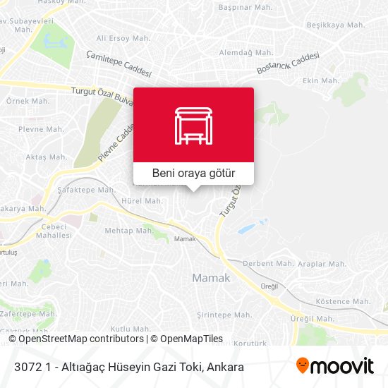 3072 1 - Altıağaç Hüseyin Gazi Toki harita