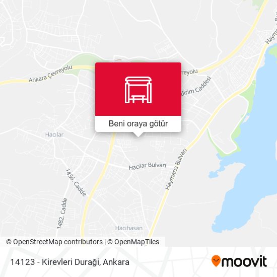 14123 - Kirevleri Duraği harita