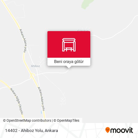 14402 - Ahiboz Yolu harita