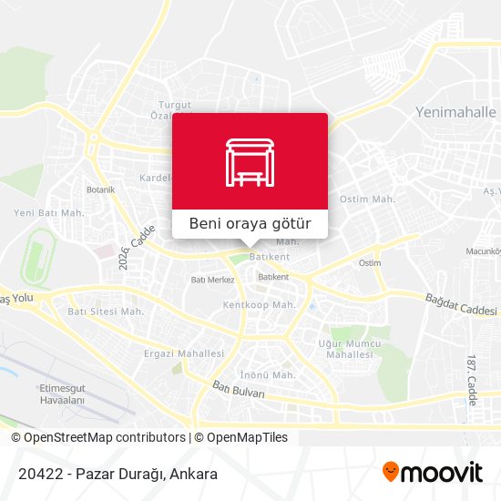 20422 - Pazar Durağı harita