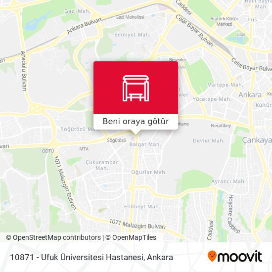 10871 - Ufuk Üniversitesi Hastanesi harita