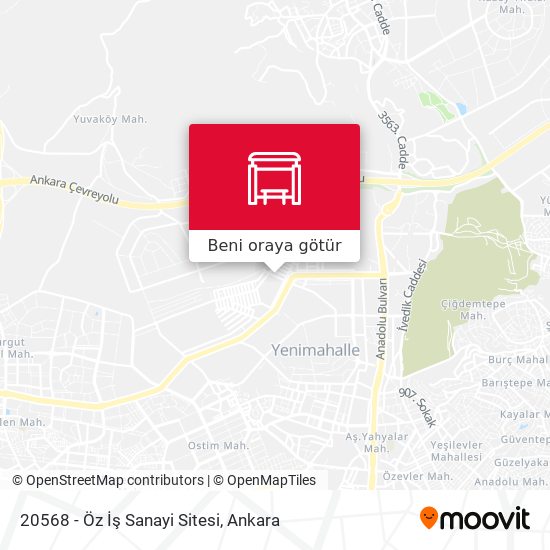 20568 - Öz İş Sanayi Sitesi harita