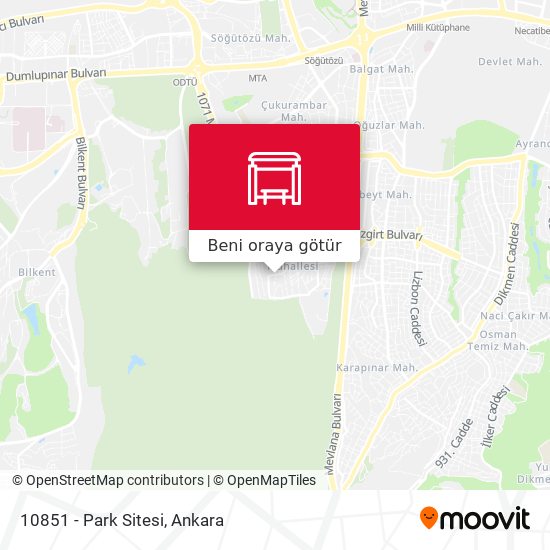 10851 - Park Sitesi harita