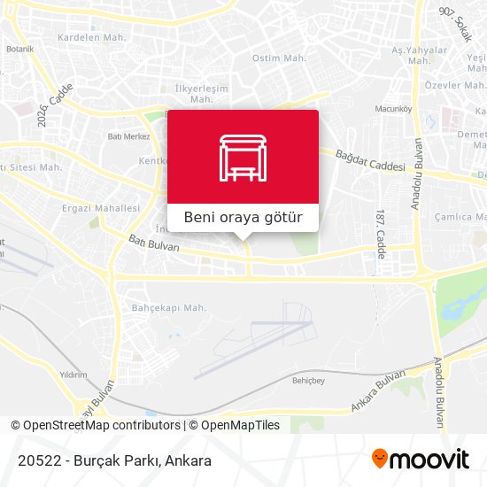 20522 - Burçak Parkı harita