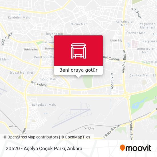 20520 - Açelya Çoçuk Parkı harita