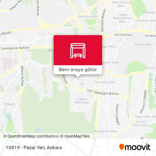 10819 - Pazar Yeri harita