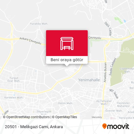 20501 - Melikgazi Cami harita