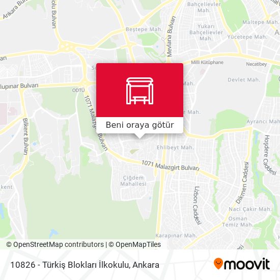 10826 - Türkiş Blokları İlkokulu harita