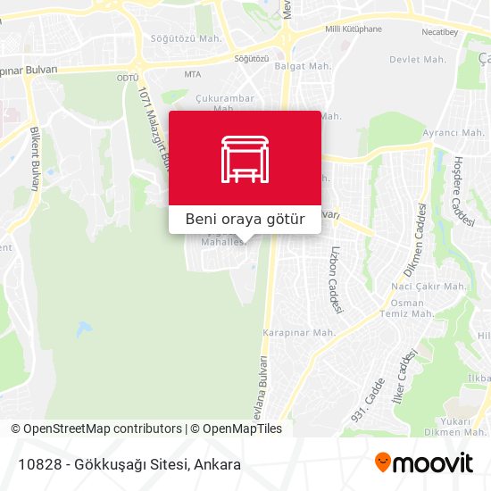 10828 - Gökkuşağı Sitesi harita