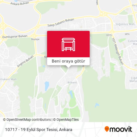10717 - 19 Eylül Spor Tesisi harita