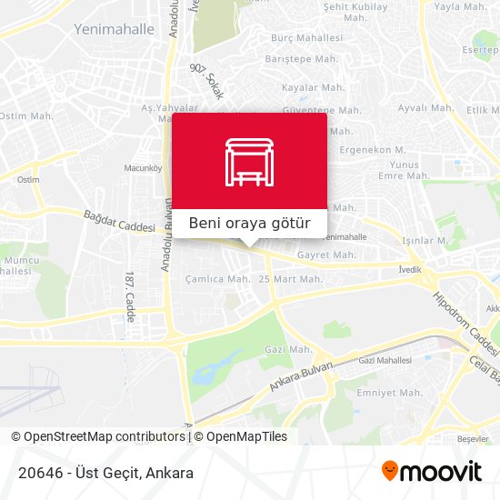 20646 - Üst Geçit harita