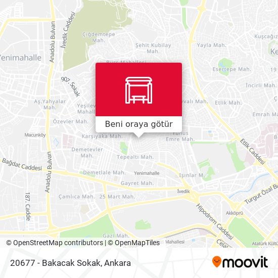 20677 - Bakacak Sokak harita