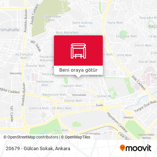 20679 - Gülcan Sokak harita