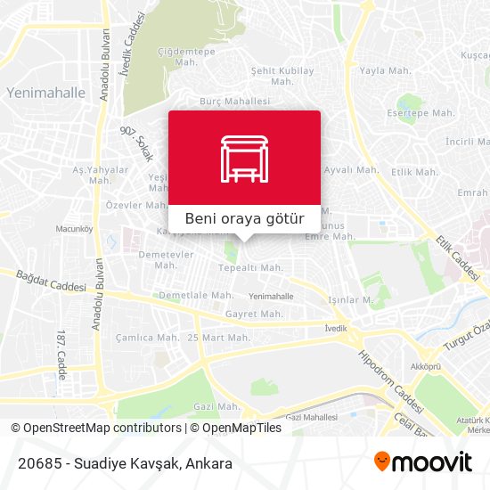 20685 - Suadiye Kavşak harita