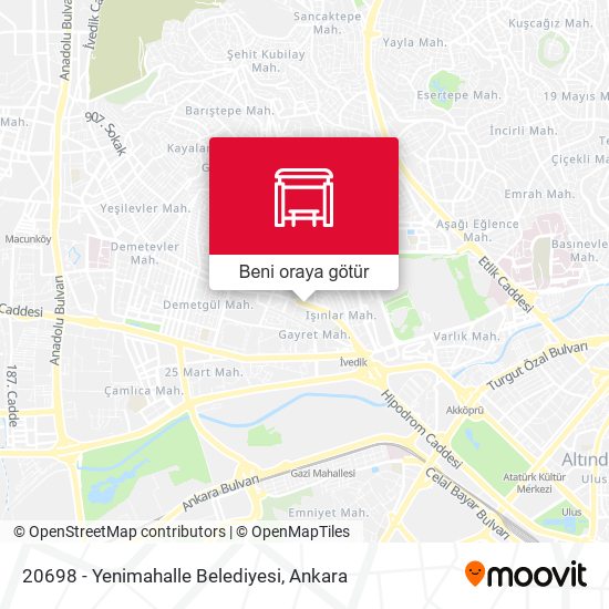 20698 - Yenimahalle Belediyesi harita