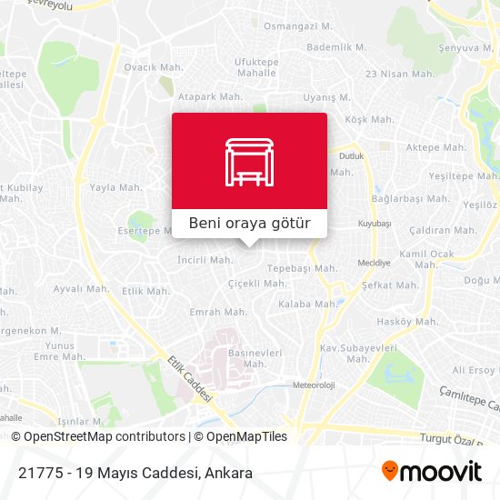 21775 - 19 Mayıs Caddesi harita
