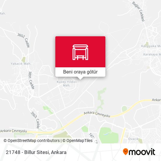 21748 - Billur Sitesi harita