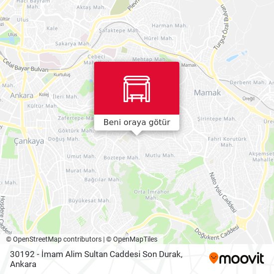 30192 - İmam Alim Sultan Caddesi Son Durak harita