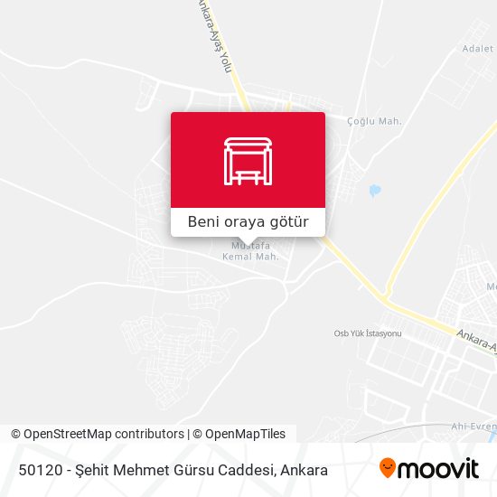 50120 - Şehit Mehmet Gürsu Caddesi harita