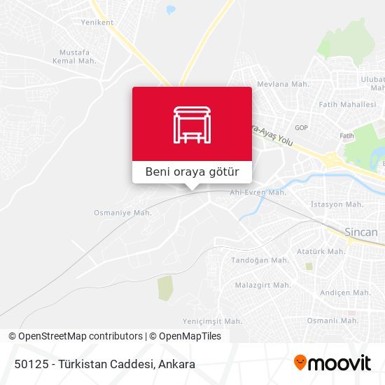 50125 - Türkistan Caddesi harita