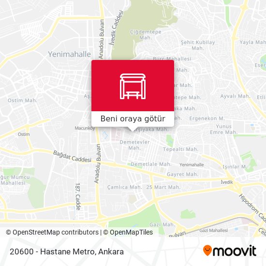 20600 - Hastane Metro harita