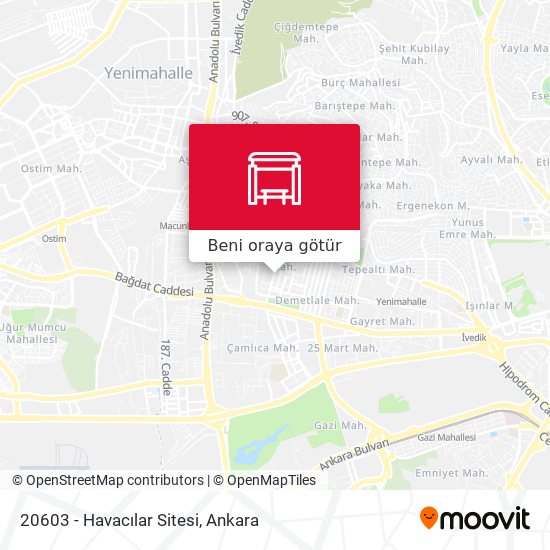 20603 - Havacılar Sitesi harita