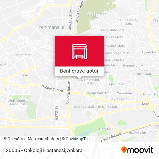 20605 - Onkoloji Hastanesi harita