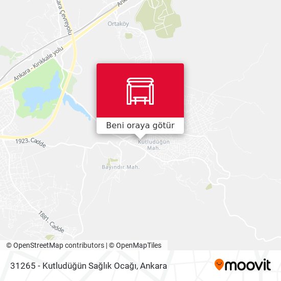 31265 - Kutludüğün Sağlık Ocağı harita