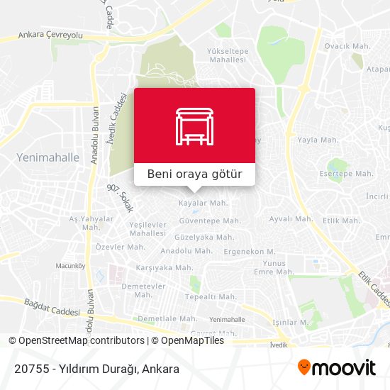 20755 - Yıldırım Durağı harita