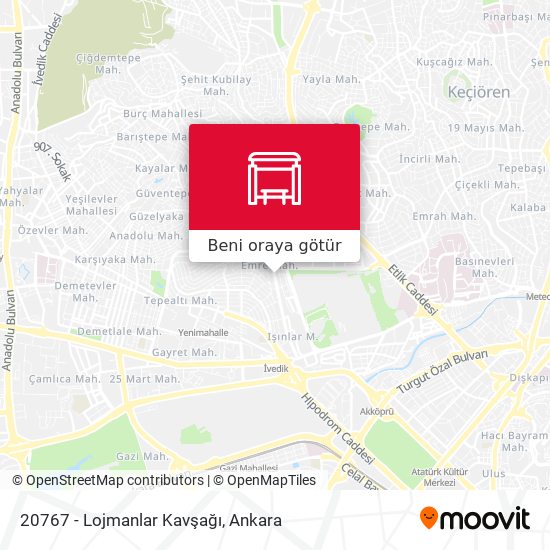 20767 - Lojmanlar Kavşağı harita