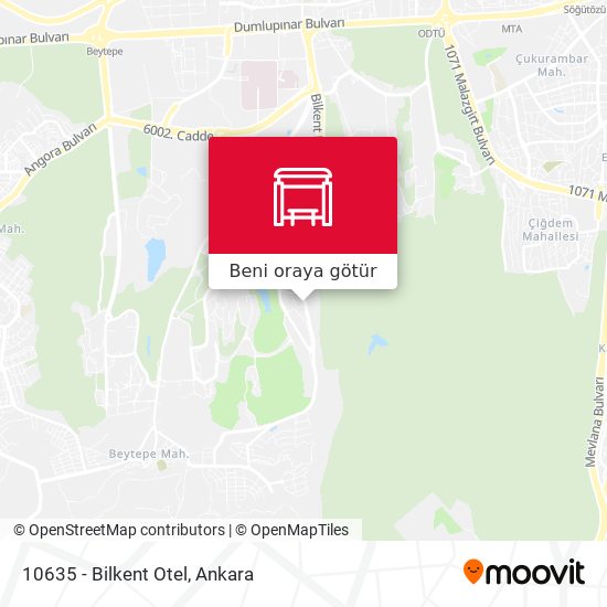 10635 - Bilkent Otel harita