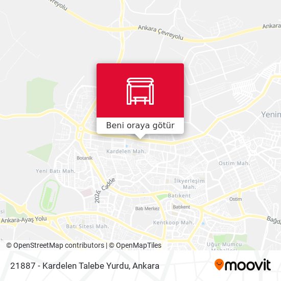 21887 - Kardelen Talebe Yurdu harita