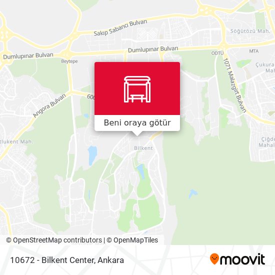 10672 - Bilkent Center harita