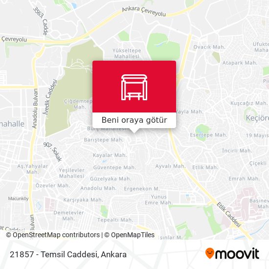 21857 - Temsil Caddesi harita