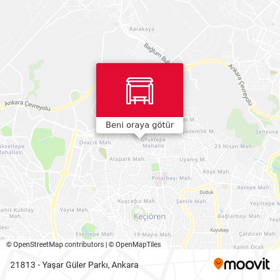 21813 - Yaşar Güler Parkı harita