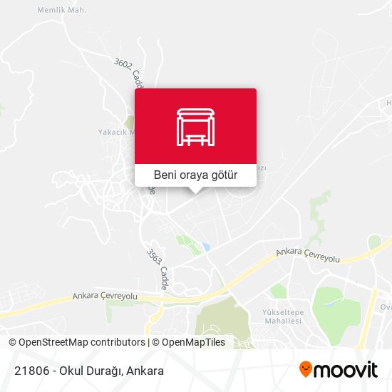 21806 - Okul Durağı harita