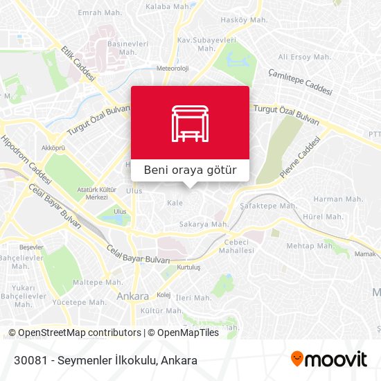 30081 - Seymenler İlkokulu harita