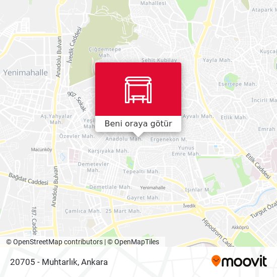 20705 - Muhtarlık harita
