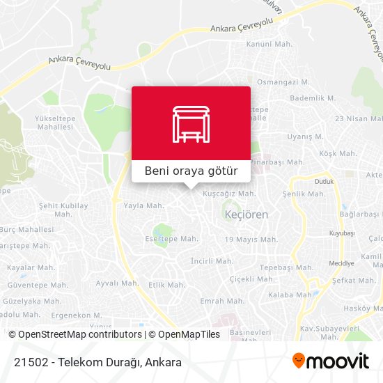 21502 - Telekom Durağı harita
