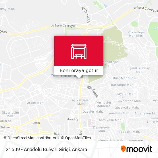 21509 - Anadolu Bulvarı Girişi harita