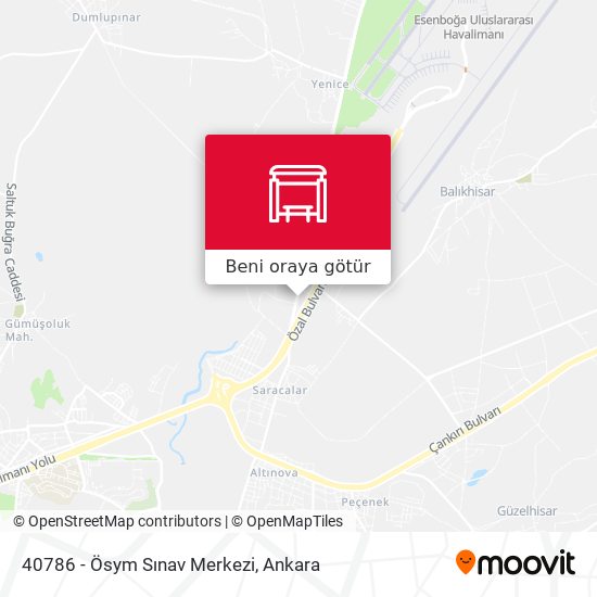 40786 - Ösym Sınav Merkezi harita