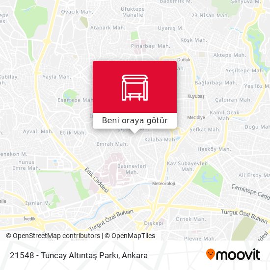 21548 - Tuncay Altıntaş Parkı harita
